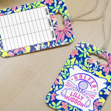 Load image into Gallery viewer, Personalized lilly-1 golf yardage tag