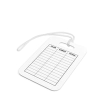Load image into Gallery viewer, Golf wonderland Bag Tag - Golf Distance Tags -Erasable- Golf Accessories for Men, Women & Junior Golfers, Yardage Tag, Tee Gift/White