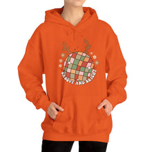 Load image into Gallery viewer, Groovy and Bright Hooded Sweatshirt/X'mas Groovy and Bright Hooded Sweatshirt / Christmas Hooded Sweatshirt