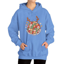 Load image into Gallery viewer, Groovy and Bright Hooded Sweatshirt/X'mas Groovy and Bright Hooded Sweatshirt / Christmas Hooded Sweatshirt