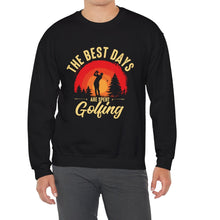 Load image into Gallery viewer, The Best Days are Spent Golfing Sweatshirt, Golfer Sweatshirt /Unisex Heavy Blend™ Crewneck Sweatshirt