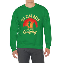 Load image into Gallery viewer, The Best Days are Spent Golfing Sweatshirt, Golfer Sweatshirt /Unisex Heavy Blend™ Crewneck Sweatshirt