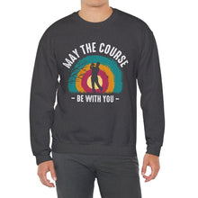Load image into Gallery viewer, May the Course be with you Sweatshirt, Golfer Sweatshirt /Unisex Heavy Blend™ Crewneck Sweatshirt