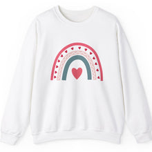 Load image into Gallery viewer, Love Rainbow Sweatshirt /Valentine's Day Crewneck Sweatshirt