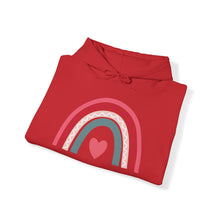 Load image into Gallery viewer, Love Rainbow Hooded Sweatshirt / Valentine's Day Hooded Sweatshirt