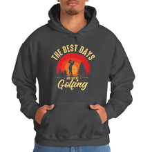 Load image into Gallery viewer, The Best Days are Spent Golfing Hooded Sweatshirt, golf Hooded Sweatshirt /Unisex Heavy Blend™ Hooded Sweatshirt