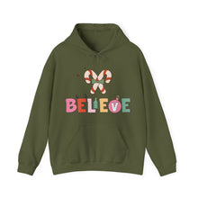 Load image into Gallery viewer, X'mas believer Hooded Sweatshirt / Hooded Sweatshirt for Xmas / Christmas Hooded Sweatshirt