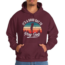 Load image into Gallery viewer, It's a good day to play golf Hooded Sweatshirt, golf Hooded Sweatshirt /Unisex Heavy Blend™ Hooded Sweatshirt