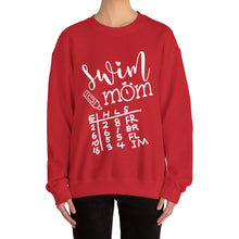 Load image into Gallery viewer, Swim Mom Sweatshirt / swim meet Sweatshirt /Unisex Heavy Blend™ Crewneck Sweatshirt