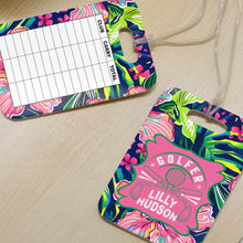 Load image into Gallery viewer, Personalized Lilly 5 golf yardage tag