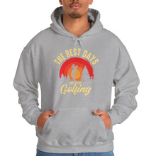 Load image into Gallery viewer, The Best Days are Spent Golfing Hooded Sweatshirt, golf Hooded Sweatshirt /Unisex Heavy Blend™ Hooded Sweatshirt