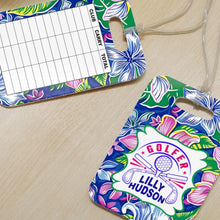 Load image into Gallery viewer, Personalized Lilly 8 golf yardage tag