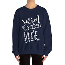 Load image into Gallery viewer, Swim Mom Sweatshirt / swim meet Sweatshirt /Unisex Heavy Blend™ Crewneck Sweatshirt
