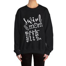 Load image into Gallery viewer, Swim Mom Sweatshirt / swim meet Sweatshirt /Unisex Heavy Blend™ Crewneck Sweatshirt