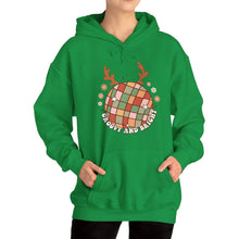 Load image into Gallery viewer, Groovy and Bright Hooded Sweatshirt/X'mas Groovy and Bright Hooded Sweatshirt / Christmas Hooded Sweatshirt