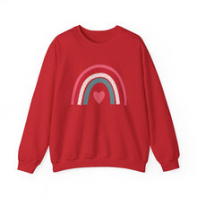 Load image into Gallery viewer, Love Rainbow Sweatshirt /Valentine's Day Crewneck Sweatshirt