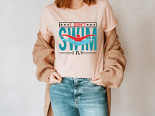Load image into Gallery viewer, I Don't Swim I FLY T-Shirt - Swim Shirts