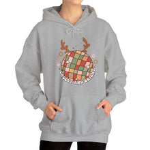 Load image into Gallery viewer, Groovy and Bright Hooded Sweatshirt/X'mas Groovy and Bright Hooded Sweatshirt / Christmas Hooded Sweatshirt