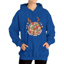 Load image into Gallery viewer, Groovy and Bright Hooded Sweatshirt/X'mas Groovy and Bright Hooded Sweatshirt / Christmas Hooded Sweatshirt