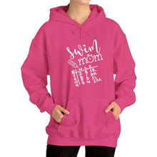 Load image into Gallery viewer, Swim Mom Hooded Sweatshirt / swim meet Hooded Sweatshirt /Unisex Heavy Blend™ Hooded Sweatshirt
