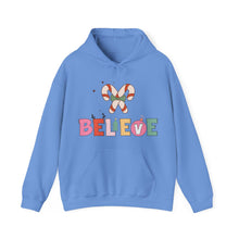 Load image into Gallery viewer, X'mas believer Hooded Sweatshirt / Hooded Sweatshirt for Xmas / Christmas Hooded Sweatshirt