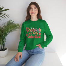 Load image into Gallery viewer, Chocolate Is My Valentine /Valentine's Day Crewneck Sweatshirt