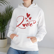 Load image into Gallery viewer, Love Hooded Sweatshirt / Valentine's Day Hooded Sweatshirt