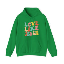 Load image into Gallery viewer, Love like Jesus Hooded Sweatshirt / Valentine's Day Hooded Sweatshirt