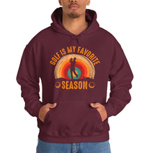 Load image into Gallery viewer, Golf is My Favorite Season Hooded Sweatshirt, golf Hooded Sweatshirt /Unisex Heavy Blend™ Hooded Sweatshirt