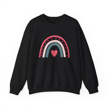 Load image into Gallery viewer, Love Rainbow Sweatshirt /Valentine's Day Crewneck Sweatshirt