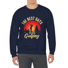 Load image into Gallery viewer, The Best Days are Spent Golfing Sweatshirt, Golfer Sweatshirt /Unisex Heavy Blend™ Crewneck Sweatshirt