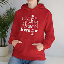 Load image into Gallery viewer, Love Art Hooded Sweatshirt / Valentine's Day Hooded Sweatshirt