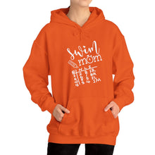 Load image into Gallery viewer, Swim Mom Hooded Sweatshirt / swim meet Hooded Sweatshirt /Unisex Heavy Blend™ Hooded Sweatshirt