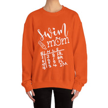 Load image into Gallery viewer, Swim Mom Sweatshirt / swim meet Sweatshirt /Unisex Heavy Blend™ Crewneck Sweatshirt