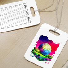 Load image into Gallery viewer, Golf wonderland Bag Tag - Golf Distance Tags -Erasable- Golf Accessories for Men, Women & Junior Golfers, Yardage Tag, Tee Gift/White