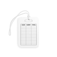 Load image into Gallery viewer, Golf wonderland Bag Tag - Golf Distance Tags -Erasable- Golf Accessories for Men, Women & Junior Golfers, Yardage Tag, Tee Gift/White