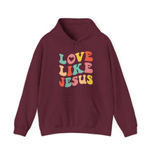 Load image into Gallery viewer, Love like Jesus Hooded Sweatshirt / Valentine's Day Hooded Sweatshirt