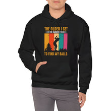 Load image into Gallery viewer, The Older I Get the Harder It is to Find My Balls Hooded Sweatshirt, golf Hooded Sweatshirt /Unisex Heavy Blend™ Hooded Sweatshirt