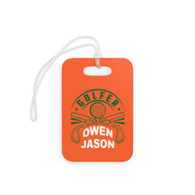 Load image into Gallery viewer, Personalized Golf Bag Tag/Golf Distance Tags - Orange