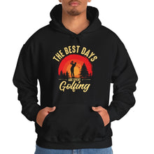 Load image into Gallery viewer, The Best Days are Spent Golfing Hooded Sweatshirt, golf Hooded Sweatshirt /Unisex Heavy Blend™ Hooded Sweatshirt