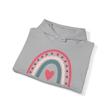 Load image into Gallery viewer, Love Rainbow Hooded Sweatshirt / Valentine's Day Hooded Sweatshirt