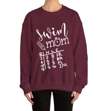 Load image into Gallery viewer, Swim Mom Sweatshirt / swim meet Sweatshirt /Unisex Heavy Blend™ Crewneck Sweatshirt