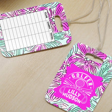 Load image into Gallery viewer, Personalized Lilly 2 golf yardage tag