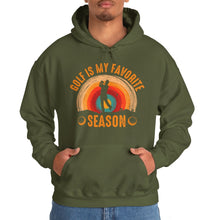 Load image into Gallery viewer, Golf is My Favorite Season Hooded Sweatshirt, golf Hooded Sweatshirt /Unisex Heavy Blend™ Hooded Sweatshirt