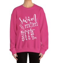 Load image into Gallery viewer, Swim Mom Sweatshirt / swim meet Sweatshirt /Unisex Heavy Blend™ Crewneck Sweatshirt
