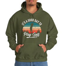 Load image into Gallery viewer, It's a good day to play golf Hooded Sweatshirt, golf Hooded Sweatshirt /Unisex Heavy Blend™ Hooded Sweatshirt