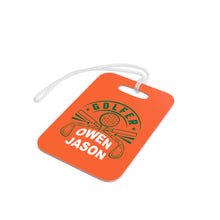 Load image into Gallery viewer, Personalized Golf Bag Tag/Golf Distance Tags - Orange
