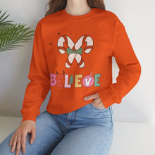 Load image into Gallery viewer, X&#39;mas believer Sweatshirt / Christmas Sweatshirt /Unisex Heavy Blend Crewneck Sweatshirt
