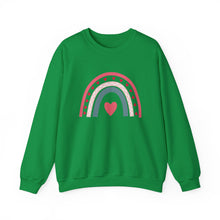 Load image into Gallery viewer, Love Rainbow Sweatshirt /Valentine&#39;s Day Crewneck Sweatshirt
