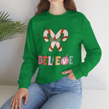 Load image into Gallery viewer, X&#39;mas believer Sweatshirt / Christmas Sweatshirt /Unisex Heavy Blend Crewneck Sweatshirt
